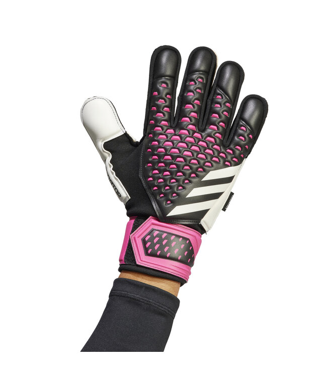 Adidas Predator Match Fingersave Goalkeeper Gloves (Black/Pink)