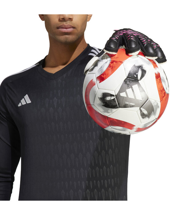 Adidas Predator Match Fingersave Goalkeeper Gloves (Black/Pink)