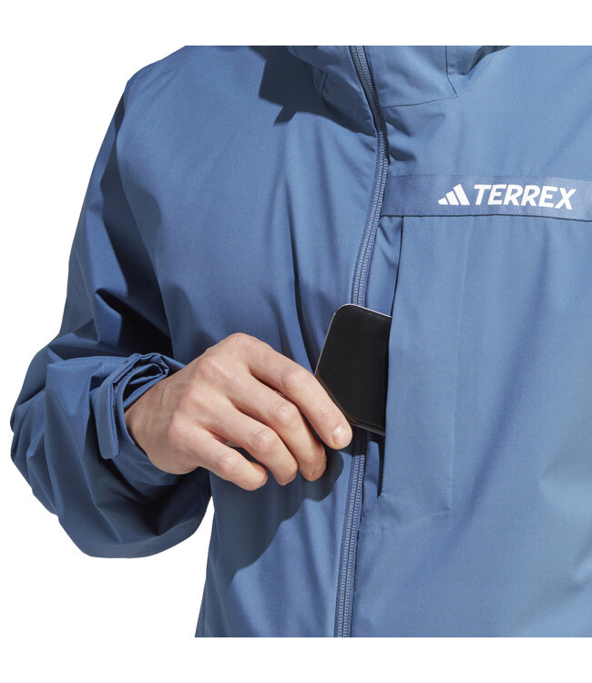 Adidas Terrex Multi Rain.RDY 2.5-Layer Rain Jacket (Blue)
