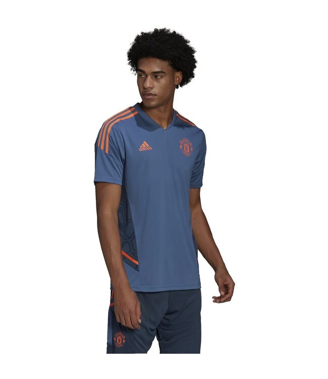 Adidas Manchester United 22/23 Condivo 22 Training Jersey (Blue/Orange)