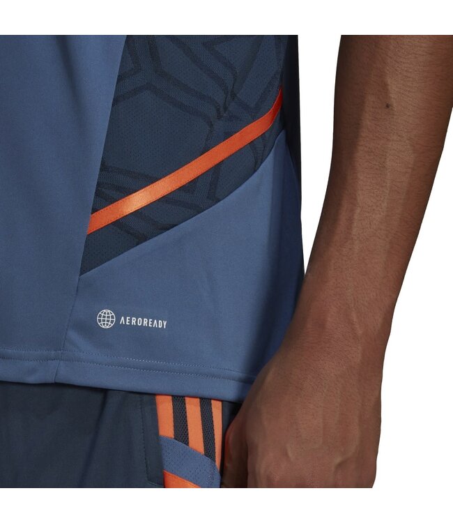 Adidas Manchester United 22/23 Condivo 22 Training Jersey (Blue/Orange)