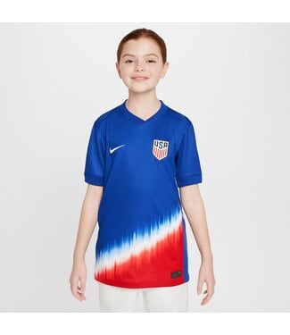 Nike USA 2024 USMNT AWAY JERSEY YOUTH (BLUE/RED)