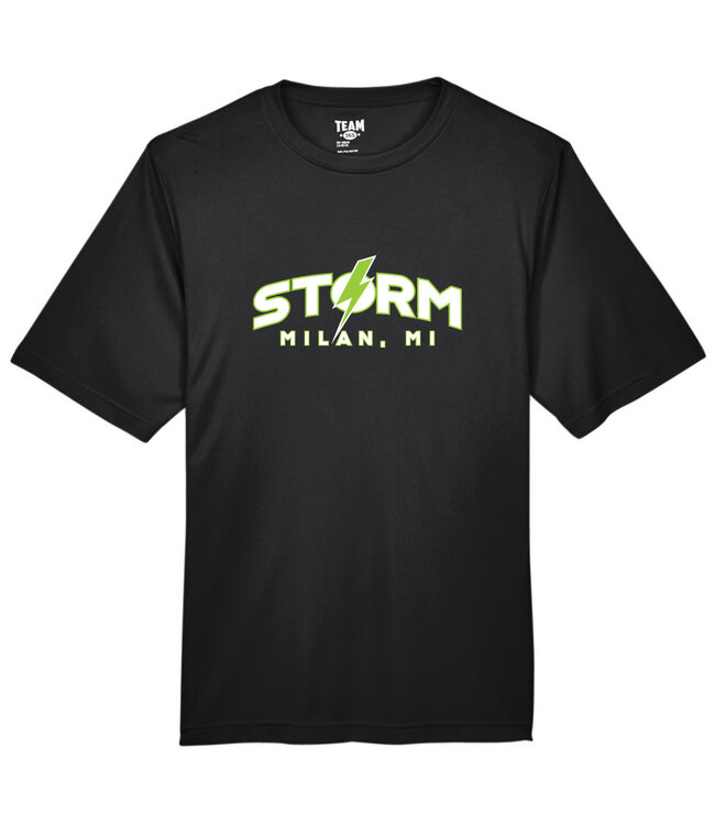 MILAN STORM: PERFORMANCE TEE (BLACK)