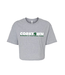 Bella + Canvas CORKTOWN WFC 25: CROP TEE (GRAY)