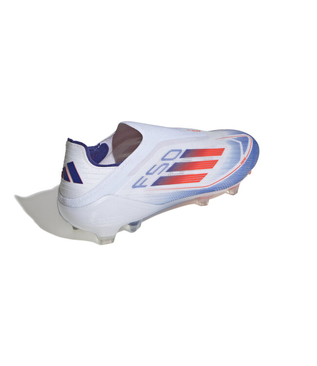 Adidas F50 Elite Laceless FG (White/Orange/Blue)