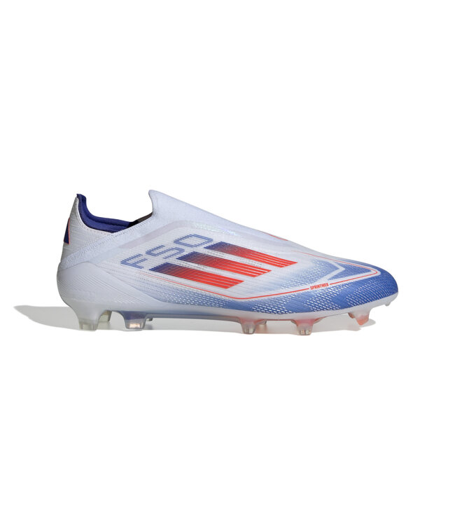 Adidas F50 Elite Laceless FG (White/Orange/Blue)