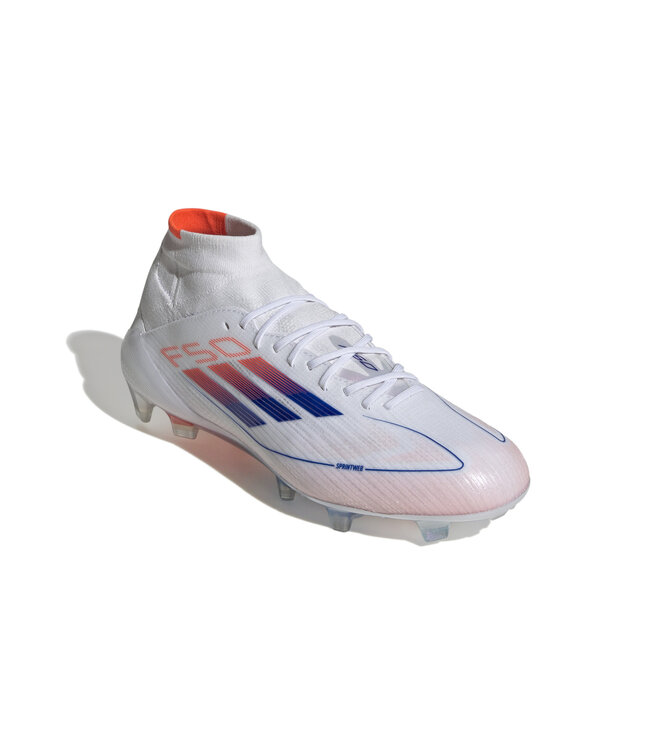 Adidas F50 Women's Elite Mid FG (White/Orange/Blue)