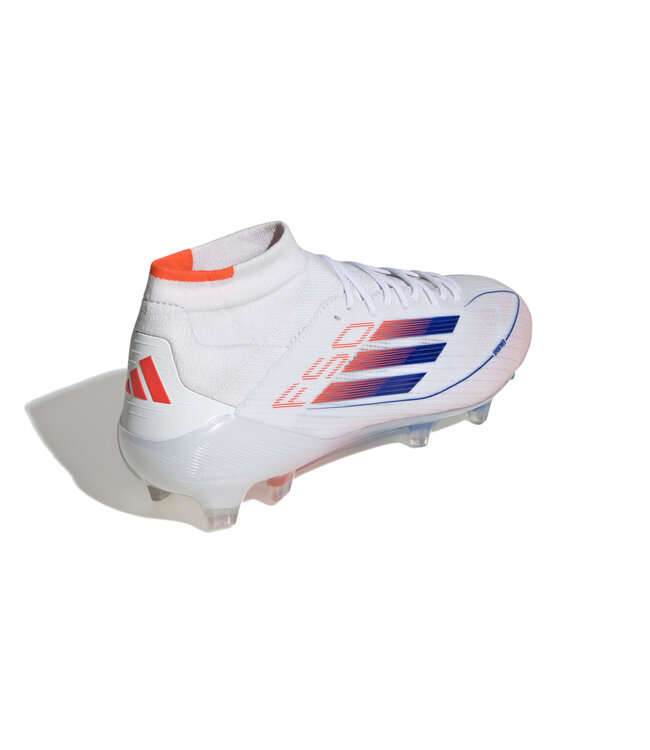 Adidas F50 Women's Elite Mid FG (White/Orange/Blue)