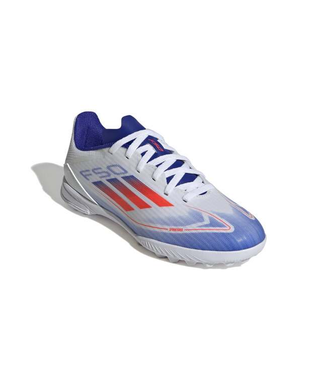 Adidas F50 League Turf Jr (White/Orange/Blue)