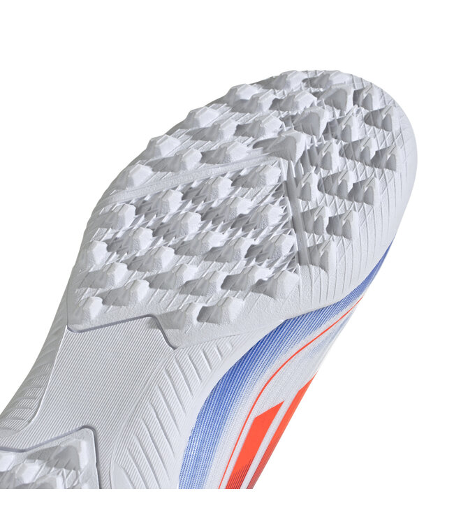 Adidas F50 League Turf Jr (White/Orange/Blue)