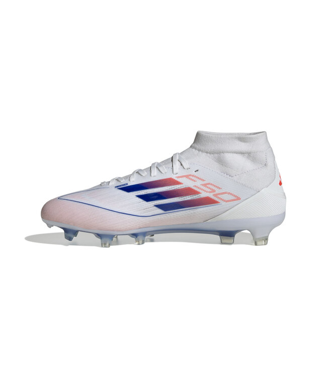 Adidas F50 Women's Pro Mid FG (White/Orange/Blue)
