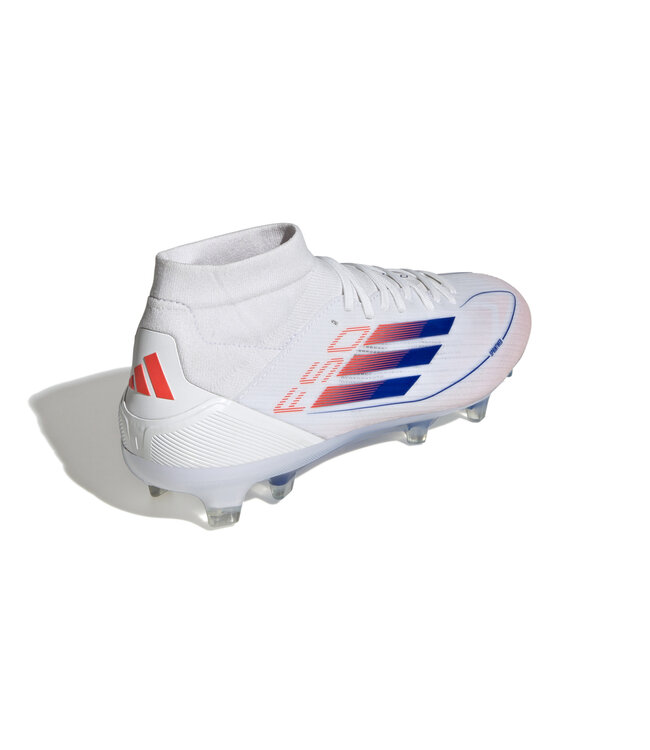 Adidas F50 Women's Pro Mid FG (White/Orange/Blue)