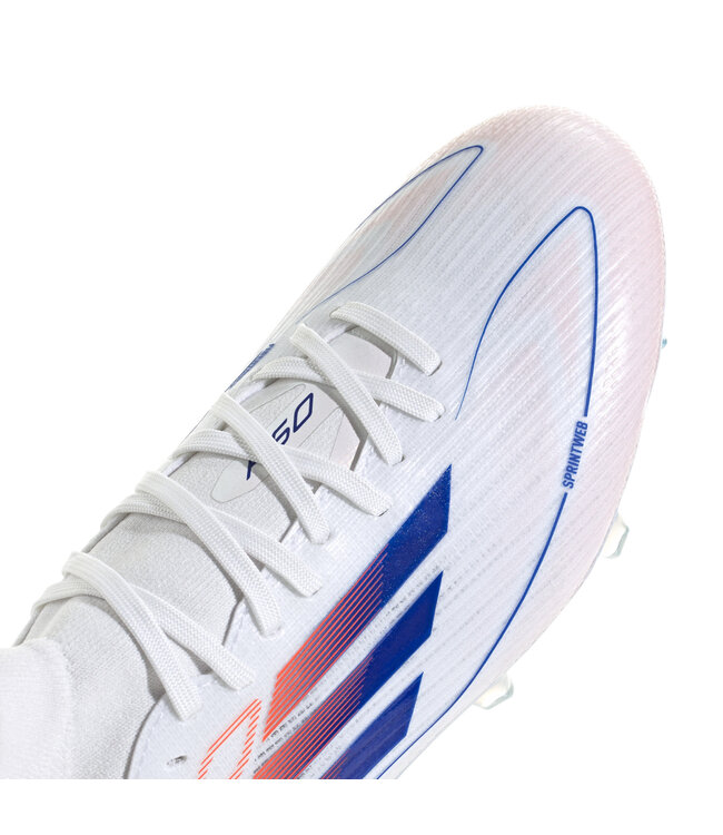 Adidas F50 Women's Pro Mid FG (White/Orange/Blue)