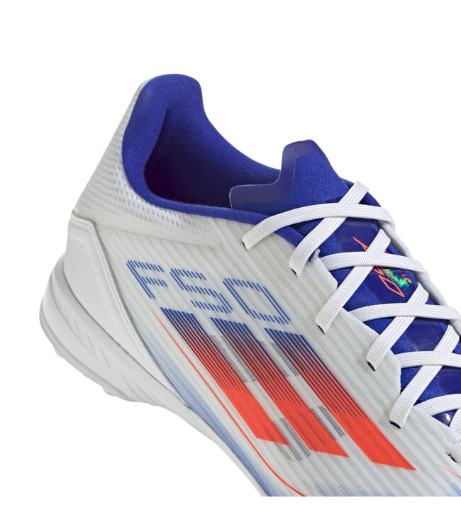 Adidas F50 League Turf (White/Orange/Blue)