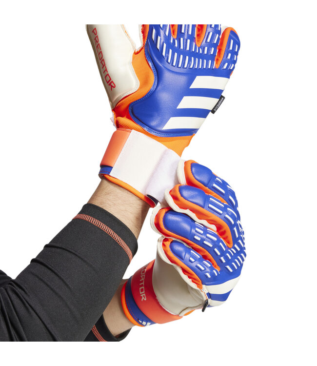 Adidas Predator Match Fingersave Gloves (Blue/Orange)