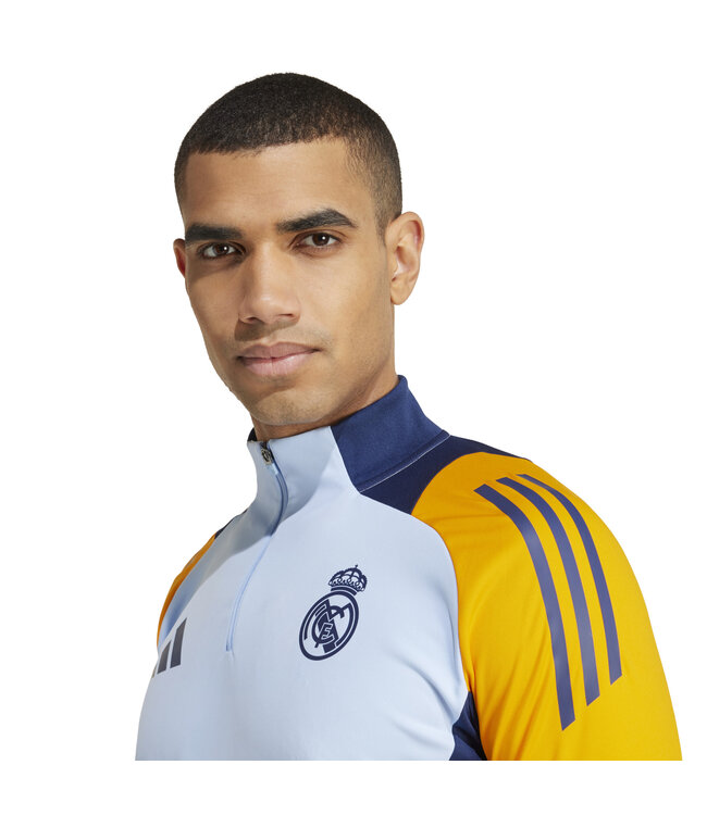 Adidas Real Madrid 24/25 1/4 Zip Training Top (Sky/Orange)