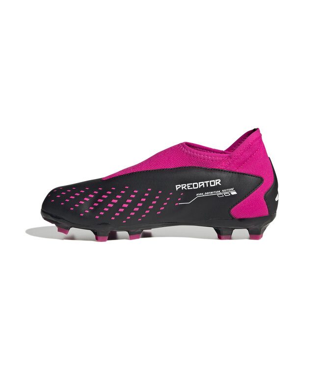 Adidas Predator Accuracy.3 Laceless FG Jr (Black/Pink)