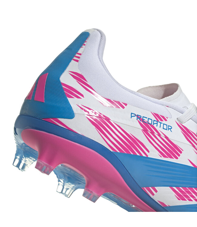 Adidas Predator Elite FG Jr (White/Blue/Pink)