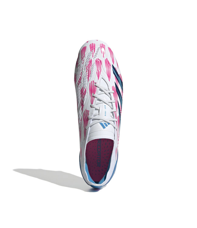 Adidas Predator Elite FG (White/Pink/Blue)