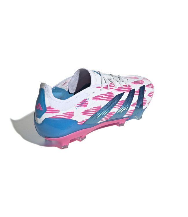 Adidas Predator Elite FG (White/Pink/Blue)