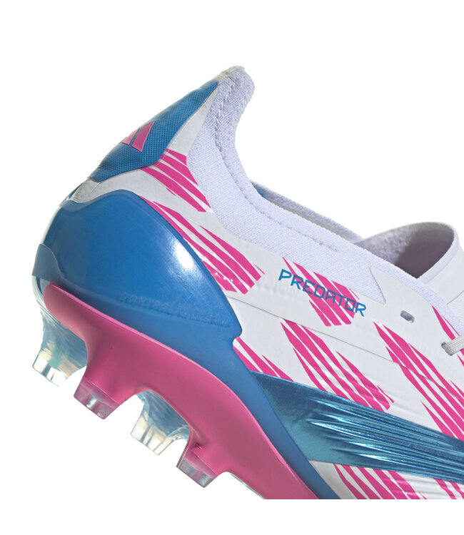 Adidas Predator Elite FG (White/Pink/Blue)