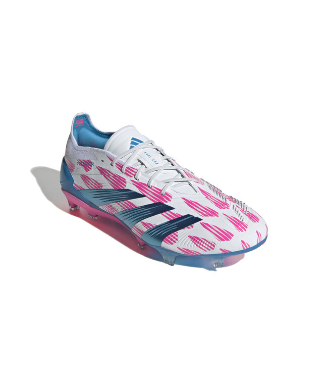 Adidas Predator Elite FG (White/Pink/Blue)
