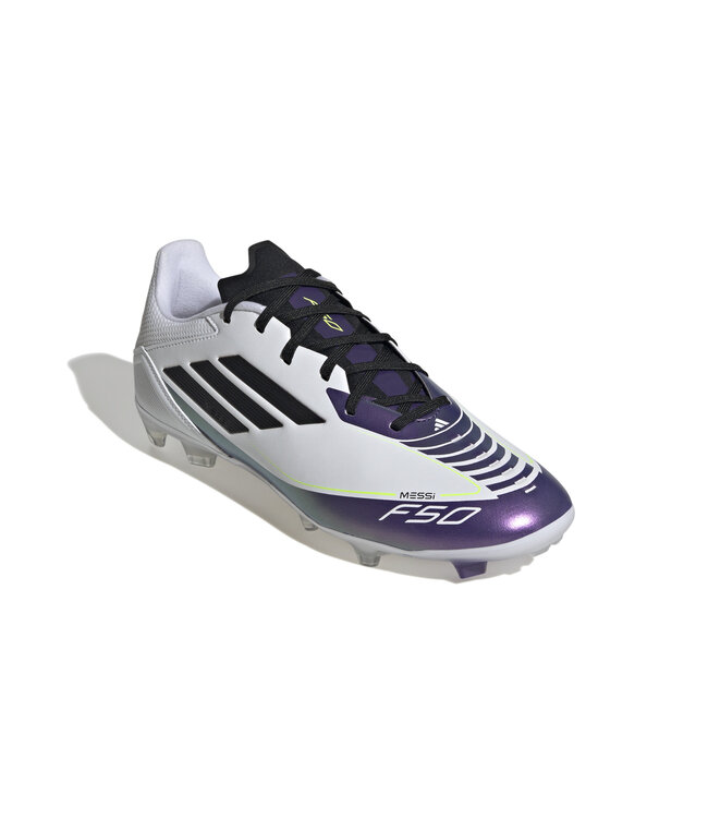 Adidas F50 League Messi FG (White/Purple)