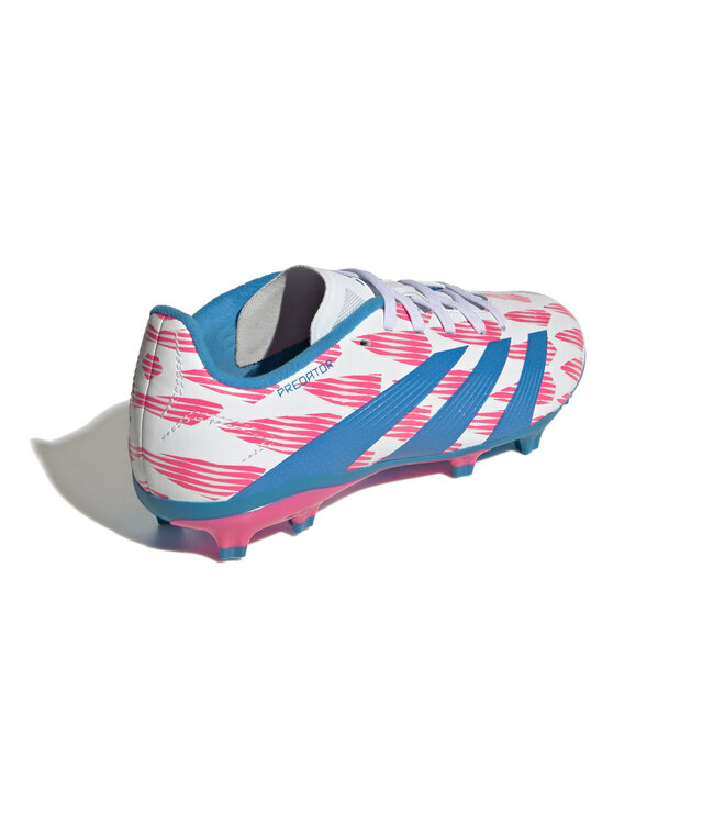 Adidas Predator League FG Jr (White/Pink/Blue)
