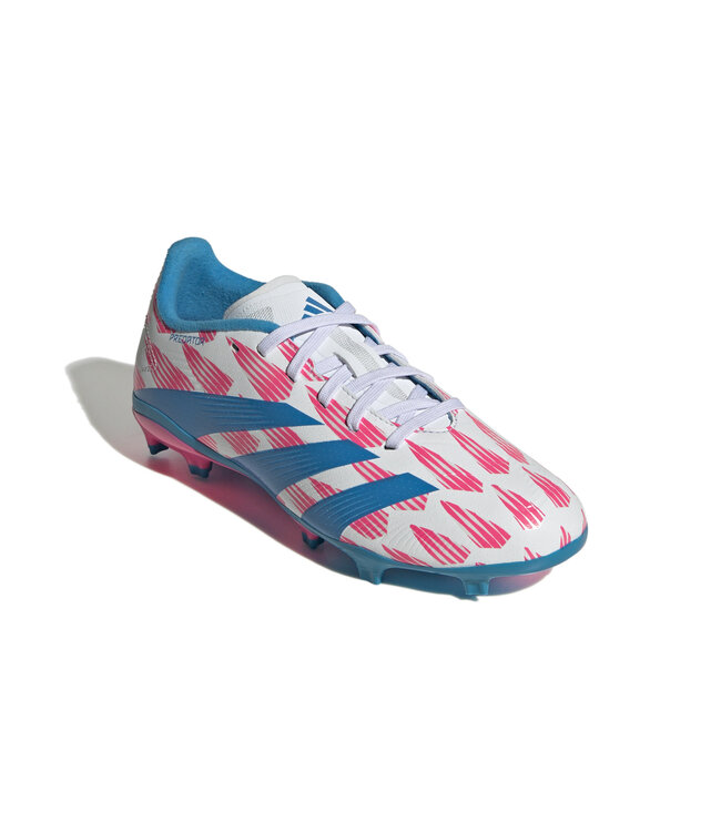 Adidas Predator League FG Jr (White/Pink/Blue)