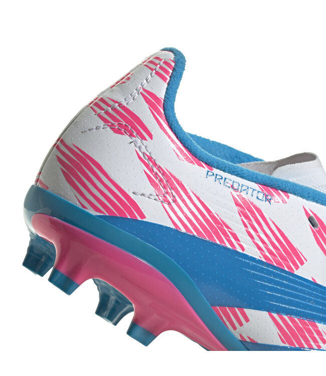 Adidas Predator League FG Jr (White/Pink/Blue)