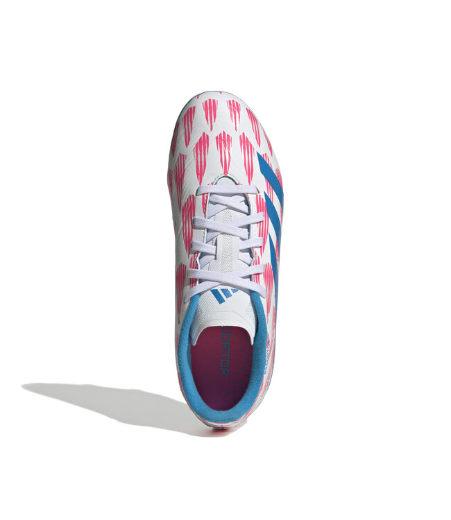 Adidas Predator League FG Jr (White/Pink/Blue)