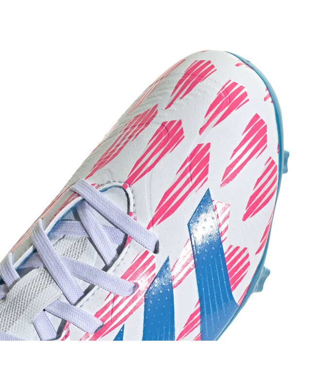 Adidas Predator League FG Jr (White/Pink/Blue)