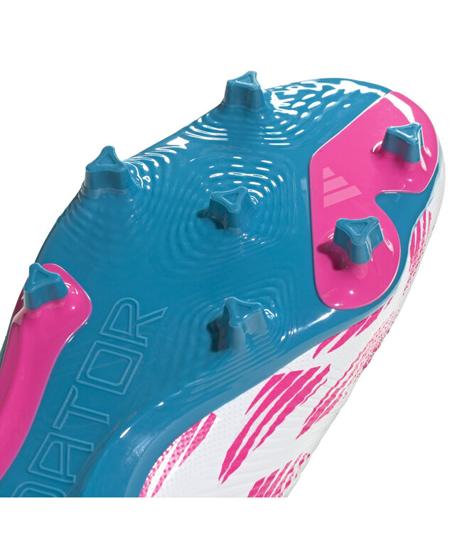 Adidas Predator League FG (White/Pink/Blue)