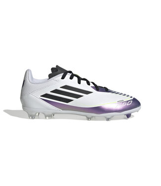 Adidas F50 LEAGUE MESSI FG JR (WHITE/PURPLE)