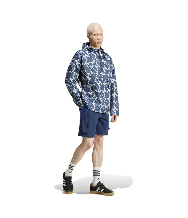 Adidas Manchester United 24/25 1/2 Zip Windbreaker (Navy/Gray)