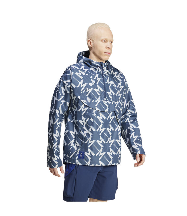 Adidas Manchester United 24/25 1/2 Zip Windbreaker (Navy/Gray)