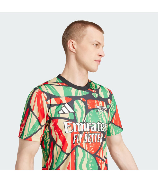 Adidas Arsenal 24/25 Prematch Jersey (Red/Green/Black)