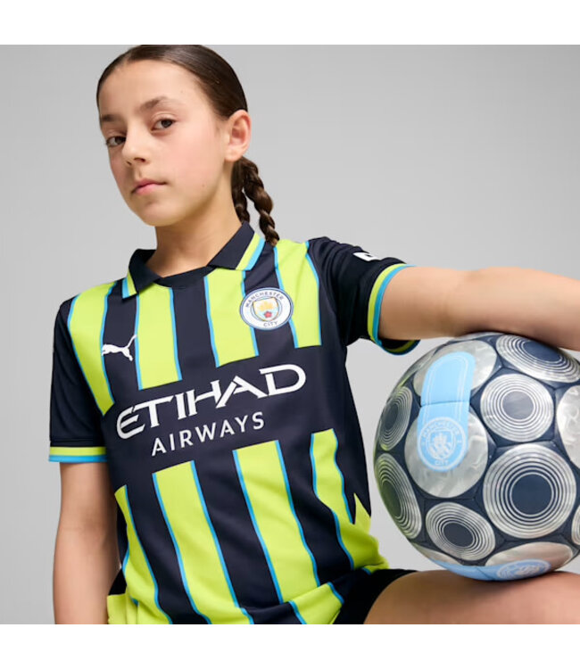 PUMA Manchester City 24/25 Away Jersey Youth (Navy/Yellow)