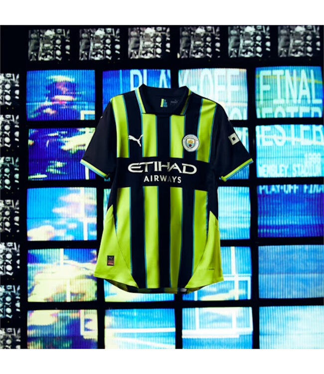 PUMA Manchester City 24/25 Away Jersey Youth (Navy/Yellow)