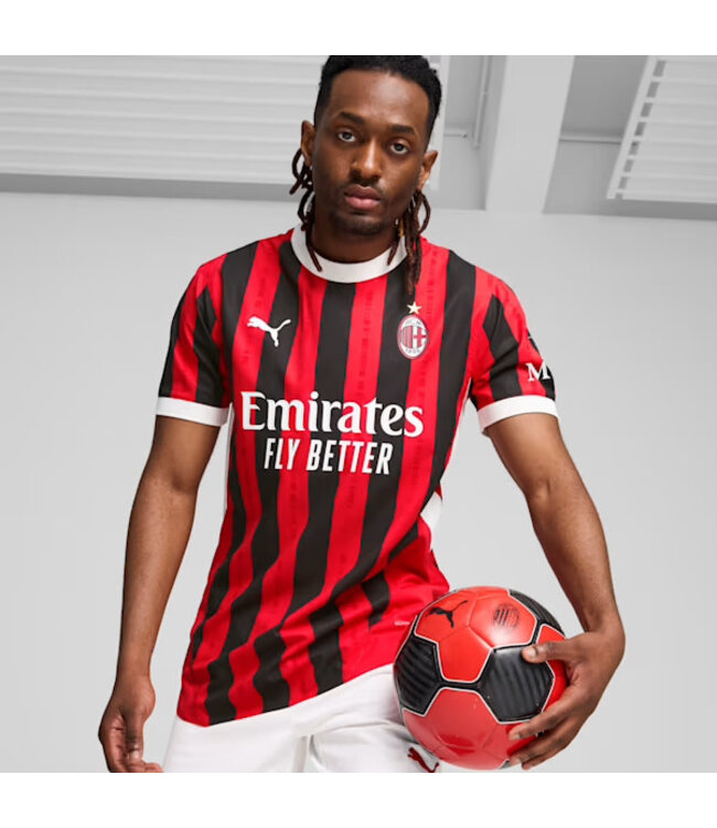 PUMA AC Milan 24/25 Authentic Home Jersey (Red/Black)