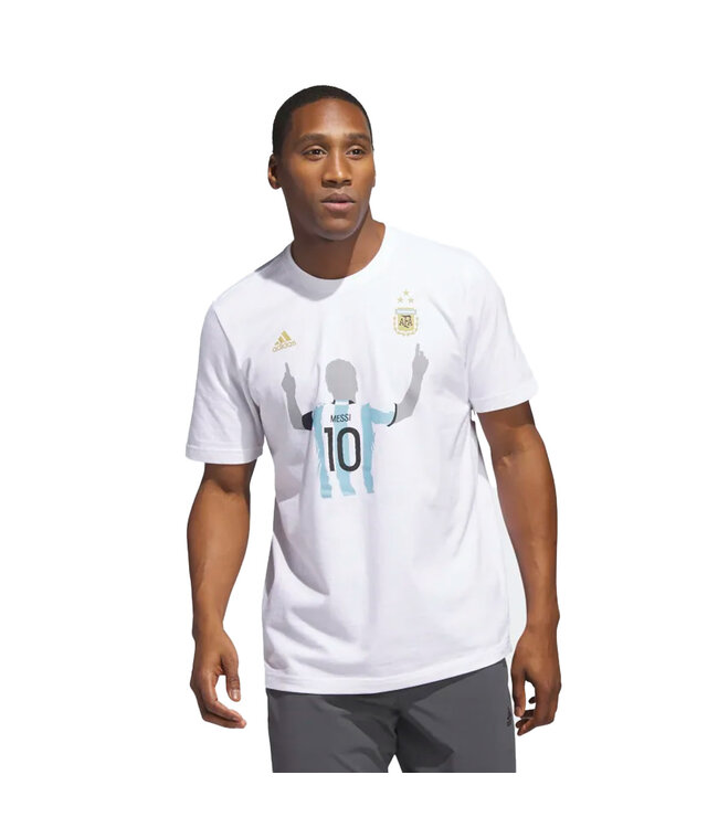 Adidas Messi Argentina 2022 Winners Tee (White)