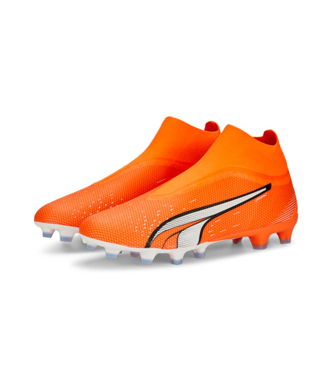 PUMA Ultra Match+ Laceless FG/AG (Orange/White)