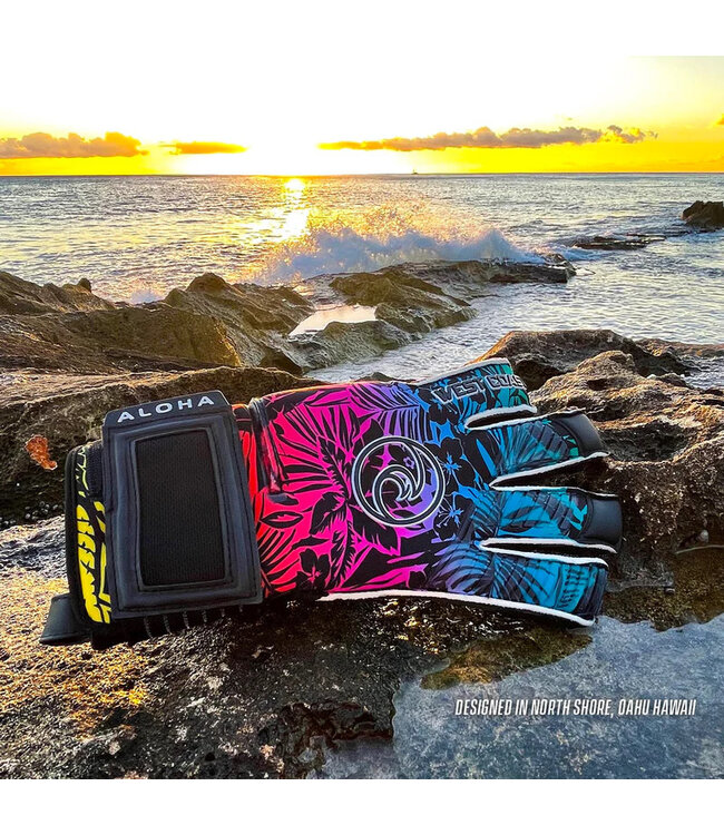 West Coast Helix Aloha Glove (Black/Multi)