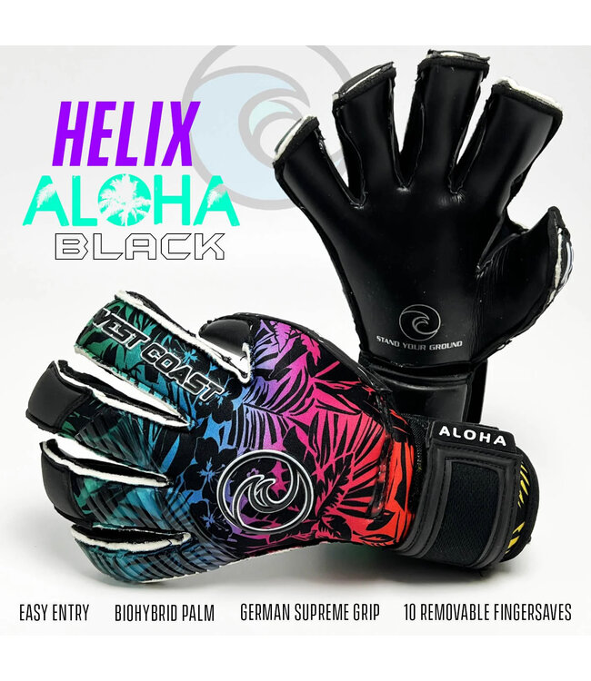West Coast Helix Aloha Glove (Black/Multi)