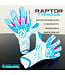 West Coast Raptor Typhoon Goalkeeper Gloves (White/Blue)