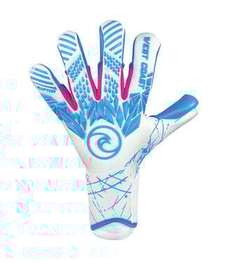 West Coast RAPTOR TYPHOON GK GLOVES (WHITE/BLUE)