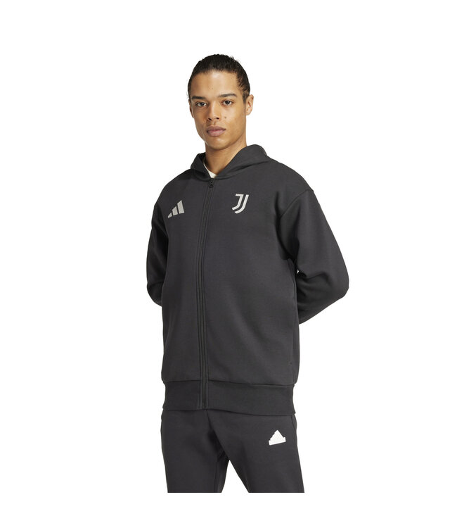 Adidas Juventus 24/25 Anthem Hooded Jacket (Black)