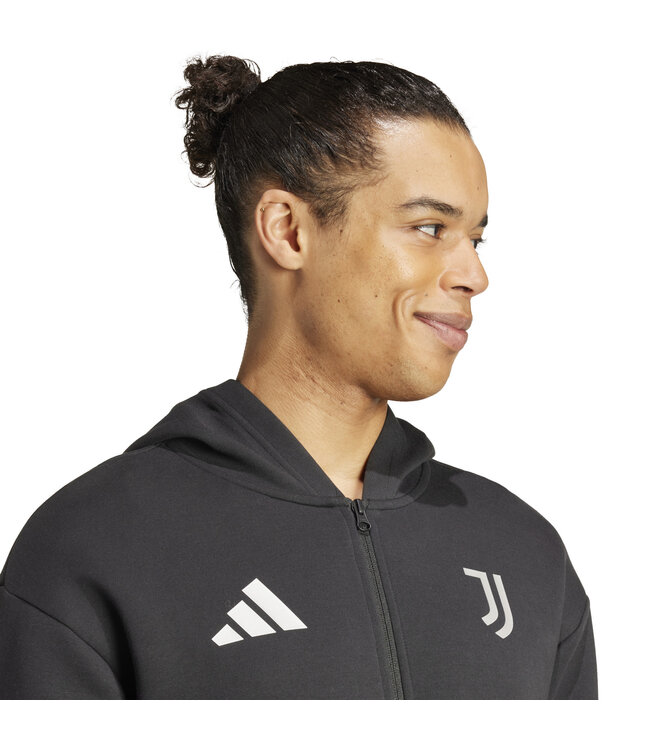 Adidas Juventus 24/25 Anthem Hooded Jacket (Black)