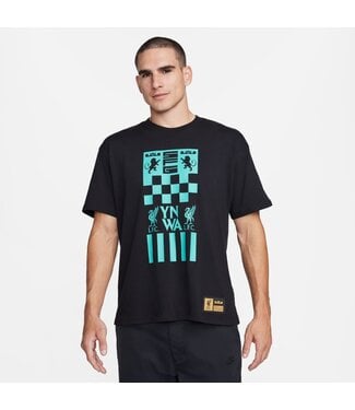 Nike LIVERPOOL 23/24 LBJ MAX90 SS TEE (BLACK/TEAL)