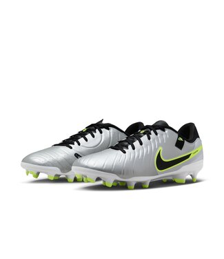 Nike TIEMPO LEGEND 10 ACADEMY FG/MG (SILVER/VOLT)